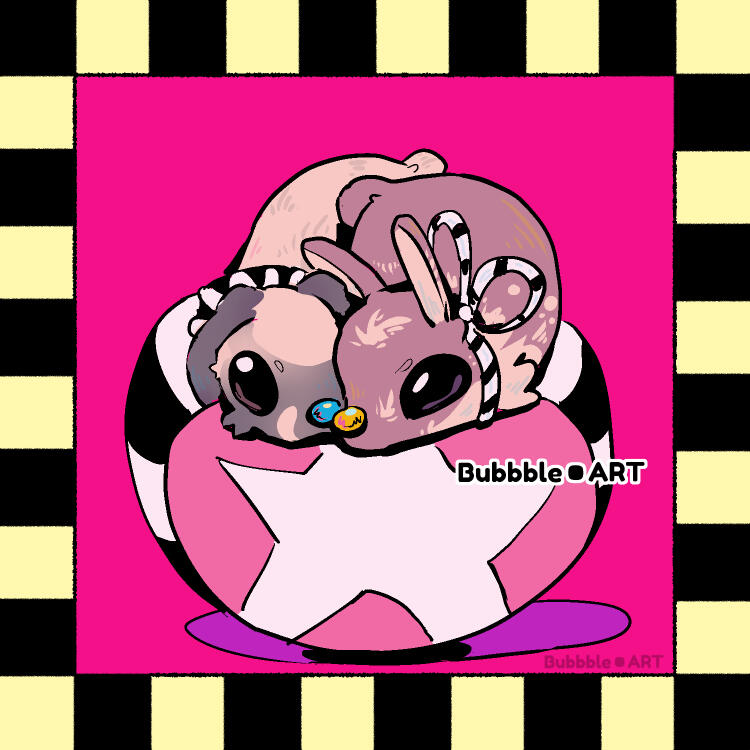 Pet Portrait, Bunny Pair